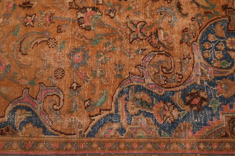 Vintage 9'6" x 12'5" Traditional Hand Knotted Vegetable Dye Wool Area Rug gallery