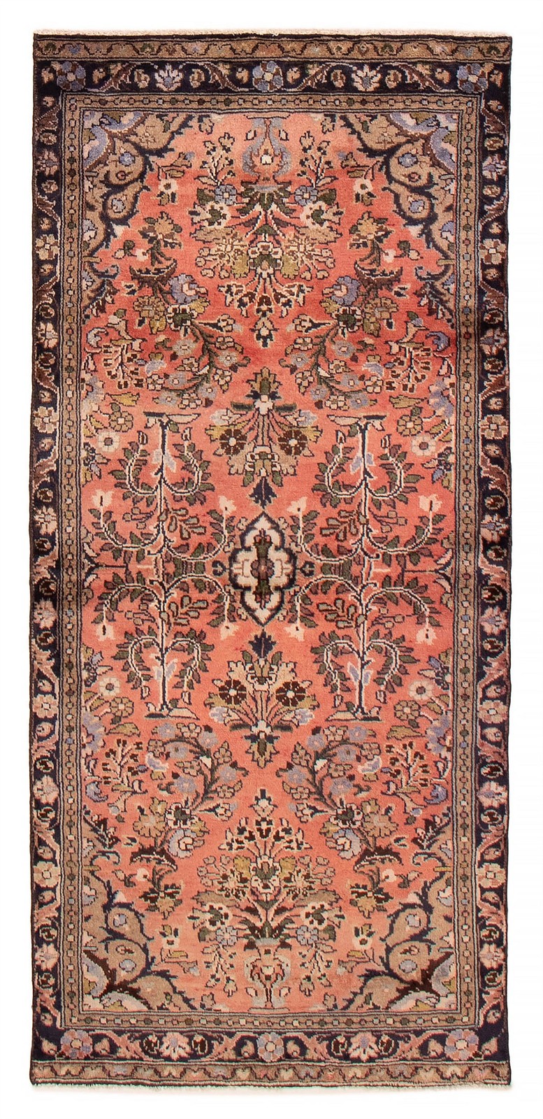 Traditional Vintage Hand-Knotted Area Rug 2'11" x 6'8" Oriental Wool Carpet gallery