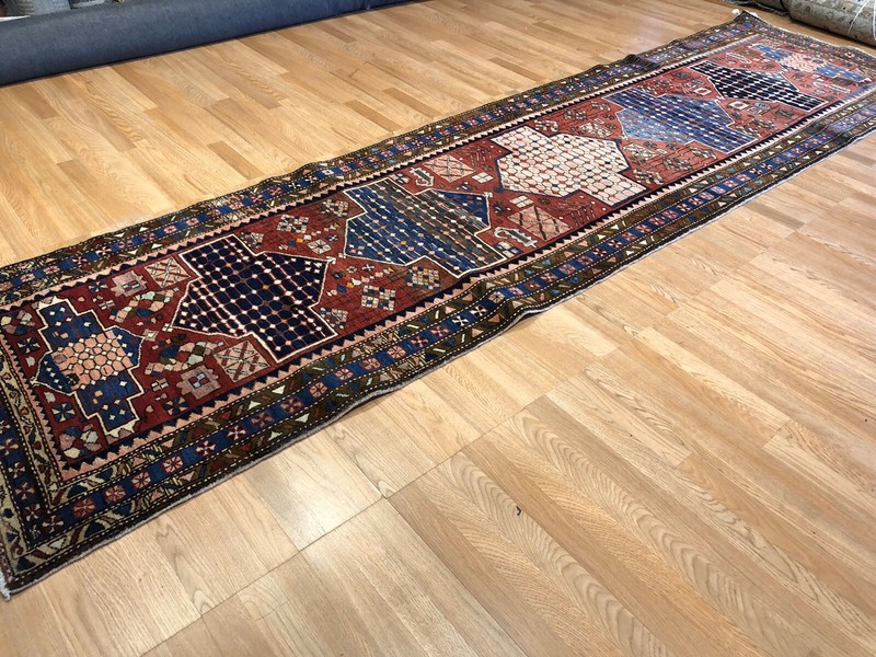 Tremendous Tribal - 1930s Antique Oriental Rug - Nomadic Runner - 3.6 x 12.6 ft. gallery