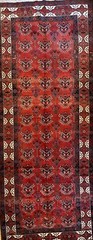 Handmade Top Quality Afghan Tribal Runner 5’x13′ Natural Dyes, Light Distress