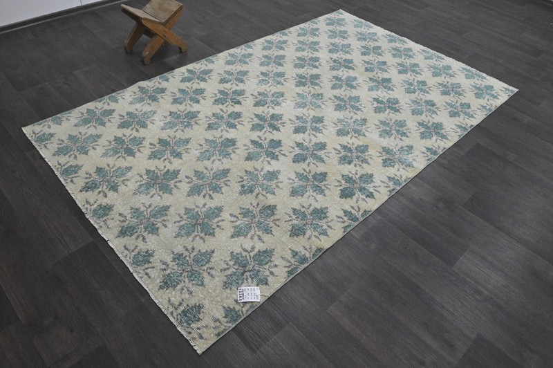 Oushak Turkish Vintage Rug 5x8 Kilim Rug Anatolian Handmade Boho Decor BEIGE gallery