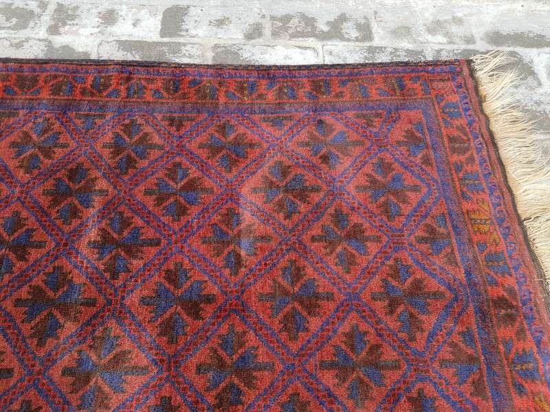 Baloch Rug 6'5"x3'10" ft Nomadic Afghan Baloch Rug Vintage/oriental wool rug gallery