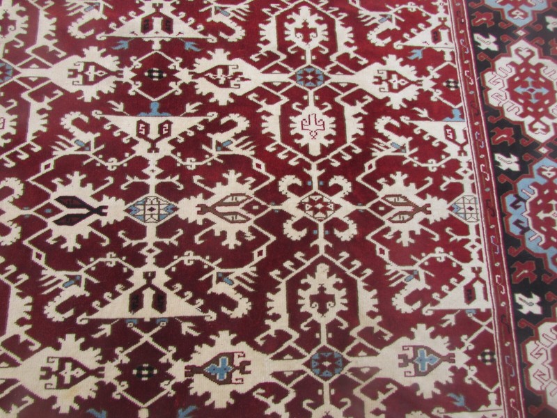 Vintage Hand Made Traditional Oriental Wool Red Large Carpet 282x210cm gallery