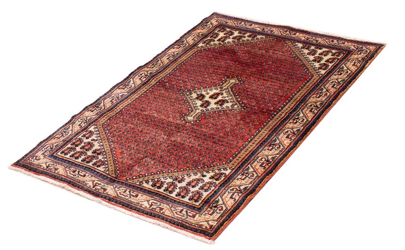 Vintage 4'1" x 6'9" Traditional Hand Knotted Vegetable Dye Wool Area Rug gallery
