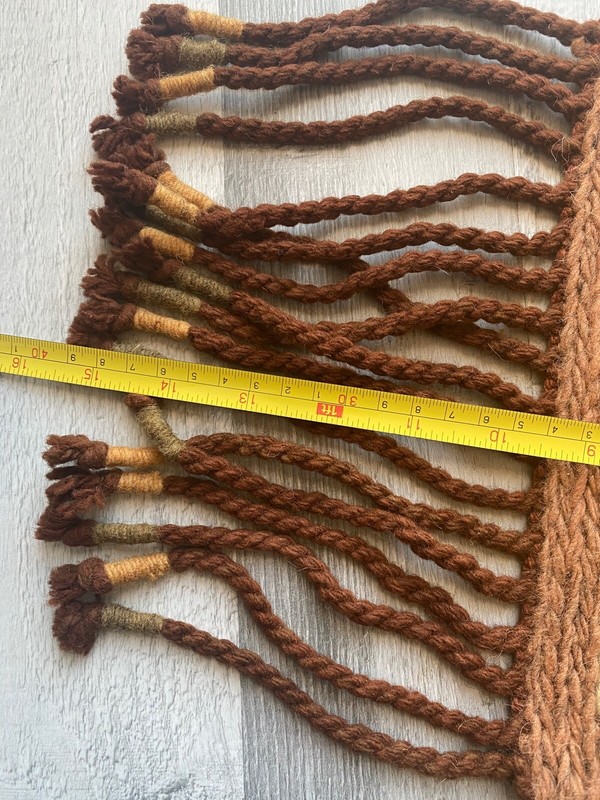Vintage Scandinavian Swedish Wool Rya Weaving Tapestry Wall decor 39 x 25 cm gallery