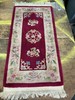 Vtg Hand-Tufted 100%Wool Runner Rug 48” x 24”Floral Accent ,Pink, Used gallery