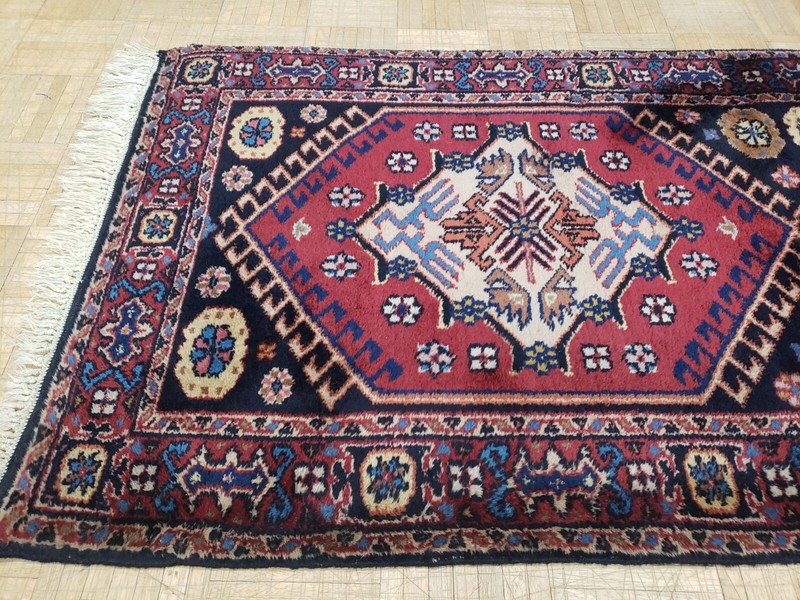 2.6x6 TURKISH KAZAK KARAJEH VINTAGE AUTHENTIC HAND WOVEN 100% WOOL ORIENTAL RUG gallery
