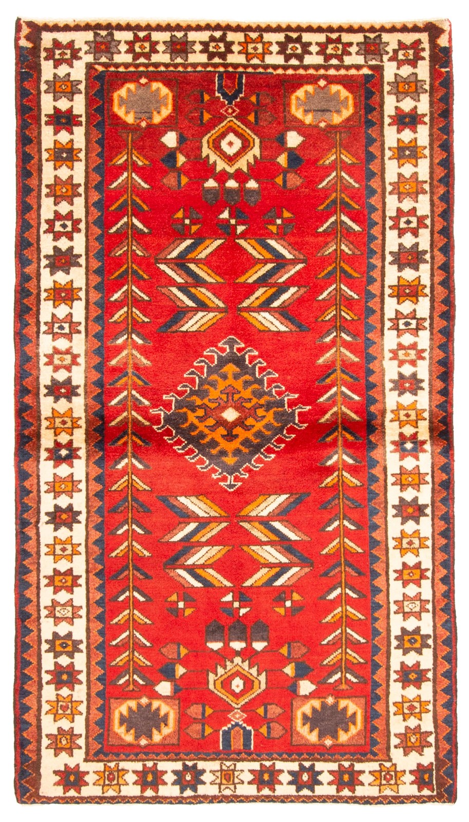 Traditional Vintage Hand-Knotted Oriental Carpet 3'4" x 6'4" Wool Area Rug gallery