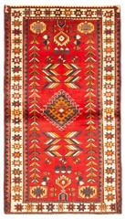 Traditional Vintage Hand-Knotted Oriental Carpet 3’4″ x 6’4″ Wool Area Rug