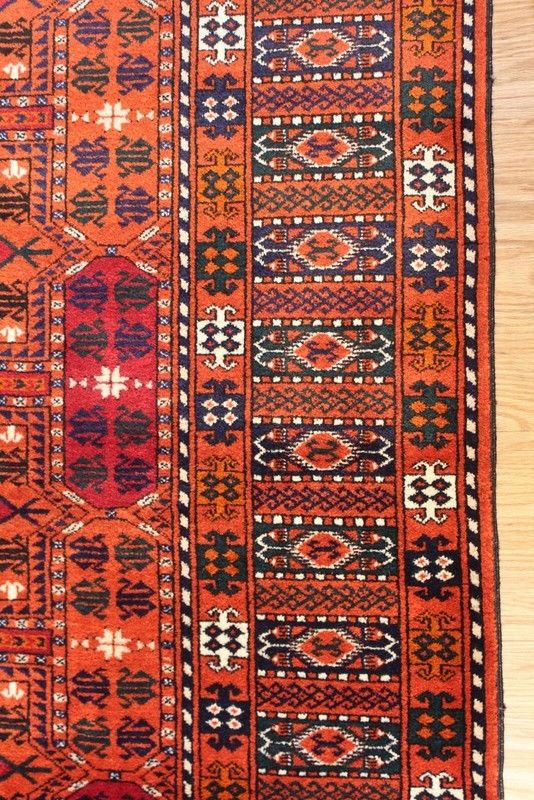 Turkmen Rug made of 100% Natural Wool 6'7" x 9'7" Approximately 10' x 7' Afghan gallery