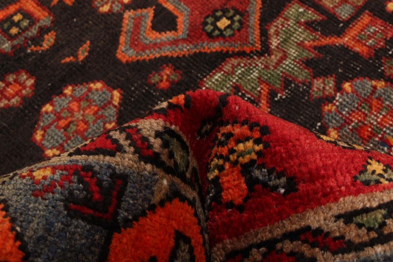 Vintage 4'1" x 6'5" Traditional Hand Knotted Vegetable Dye Wool Area Rug gallery