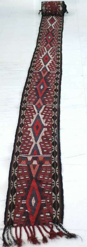 Huge, ancient Turkmenian tent - band in Soumak-technique, ca.15 m (50 ft) ! gallery
