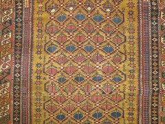Antique Caucasian Shirvan Kazak Kuba Rug Size 3’9”x4’3”