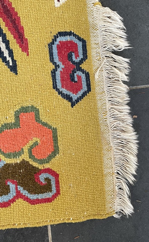 Vintage Tibetan Dragon Rug Size 3'4''x5'7'' gallery