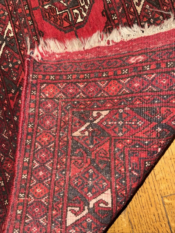 Small Square Balouch Rug, Handmade, Tribal, Wool gallery