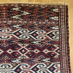 Vintage Rug 3′ 6 x 6′ 9 Kilim Hand Woven Tribal Oriental Rug