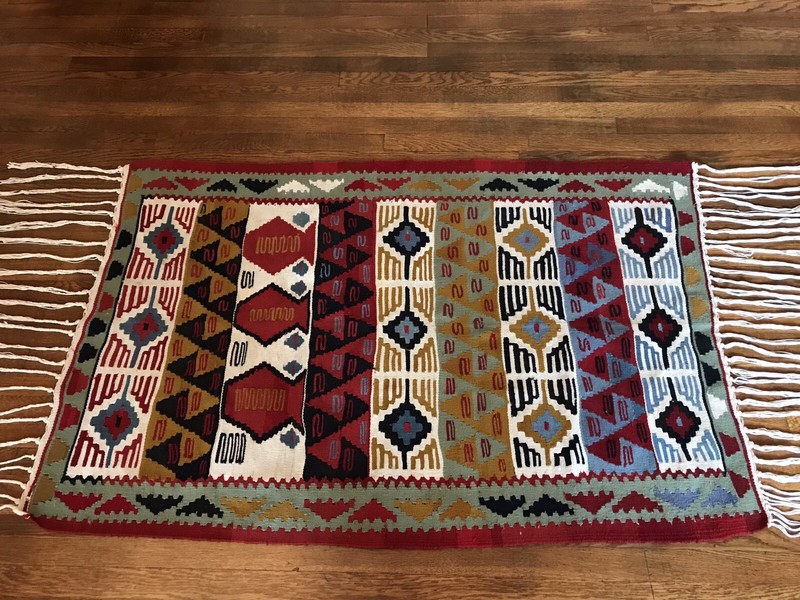 Vintage/Antique Turkish Kilim Anatolian Rug - Geometric gallery