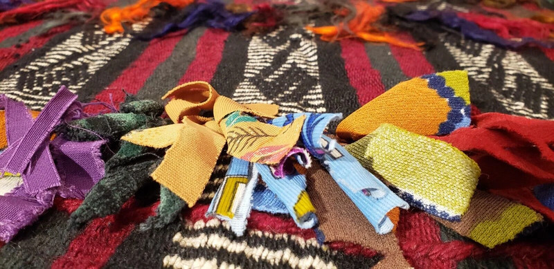 Exquisite Cr1920-1940's Antique Wool Natural Dye Kurdish Runner 1'11×17'8'' gallery