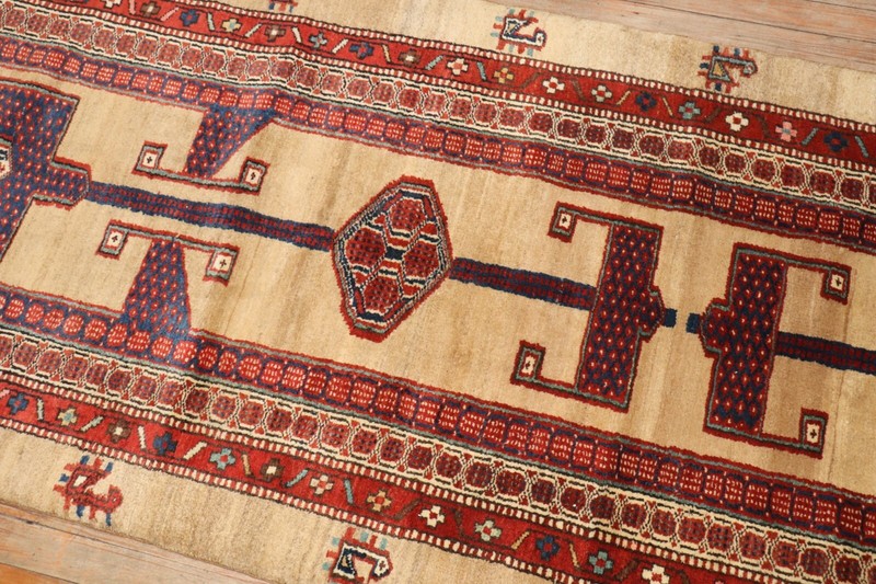 Antique Bakhshaish Camel Hair Rug 3'1''x16'9'' gallery