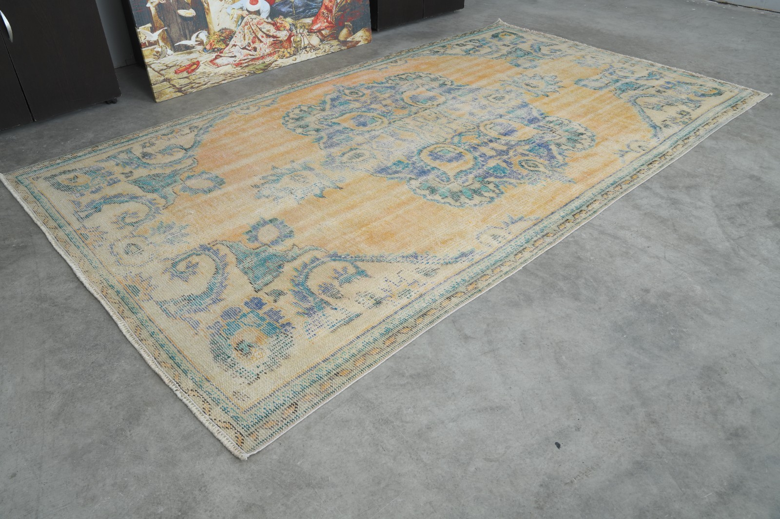 5x9 area rugs handmade neutral vintage turkish rug anatolia oriental carpet 699 gallery