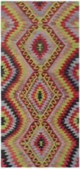 Vintage Hand Woven Area Rug 4’10” x 10’8″ Traditional Wool Oriental Carpet