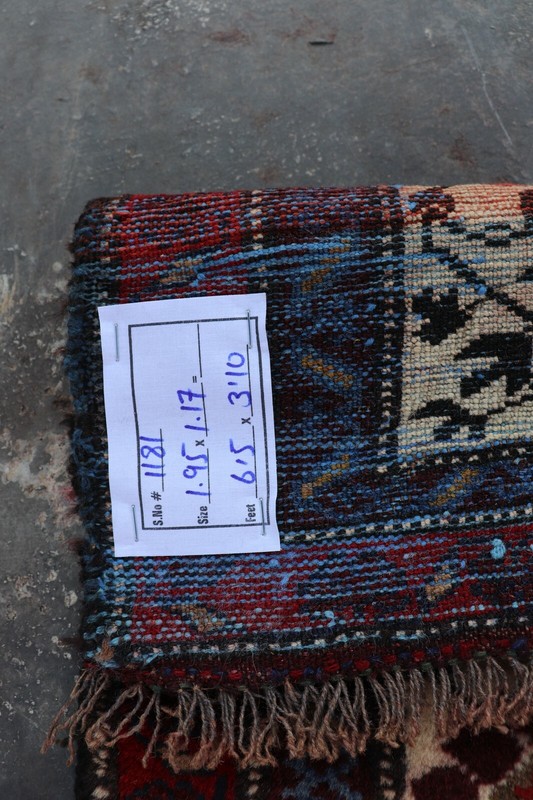 Afghan Handmade Taimani carpet Rug 6'5 x 3'10 ft gallery