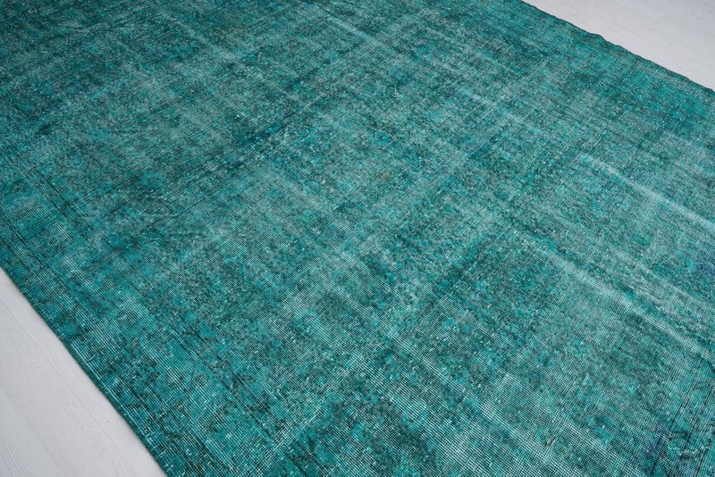 Oversize Vintage Turkish Rug 7x11, Large Oushak Area Rugs, Faded Wool Carpet 386 gallery