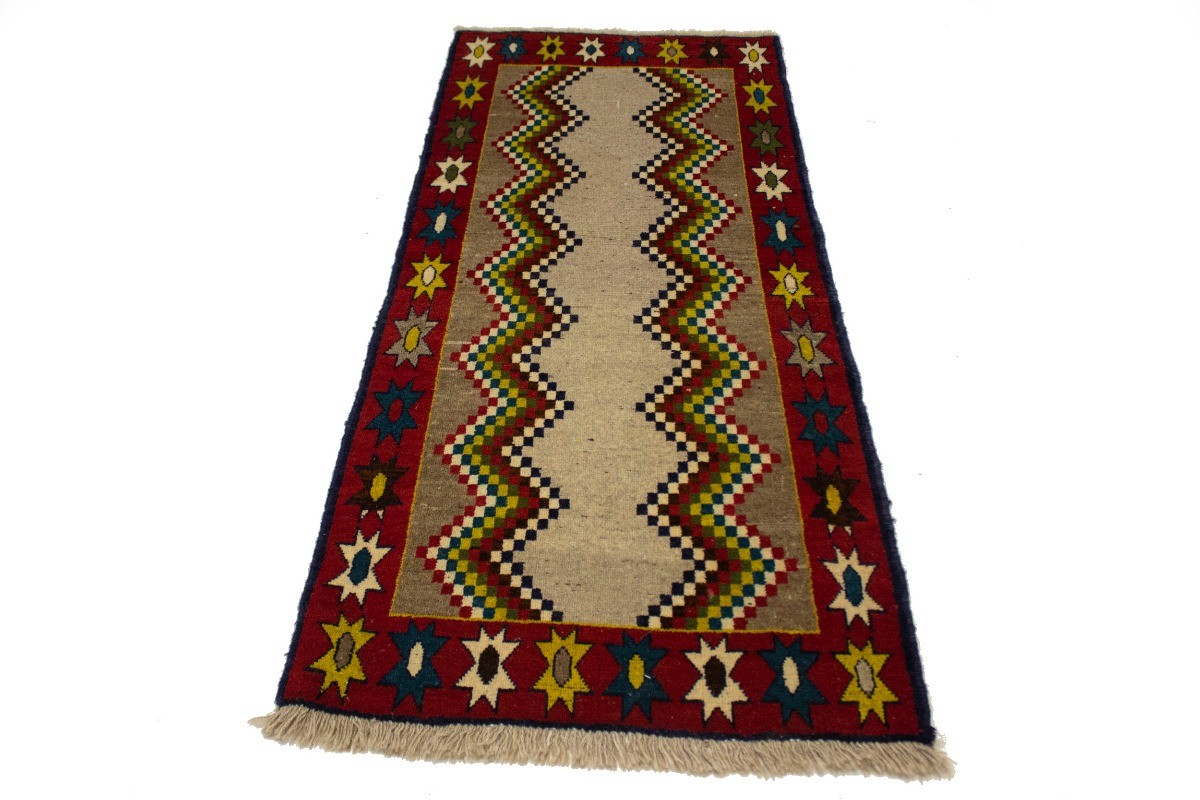 3X6 ft Hand-Knotted Tribal Vintage Rug Multicolored Farmhouse Oriental Carpet gallery