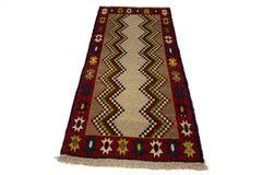 3X6 ft Hand-Knotted Tribal Vintage Rug Multicolored Farmhouse Oriental Carpet