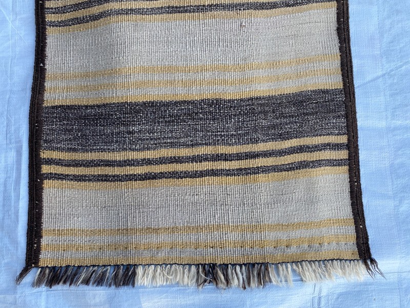2x11 ft Striped Afghan Geometric Runner Tribal Hallway Handwoven Wool Area Rug gallery