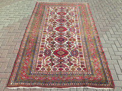 Antique Caucasian Carpet Area Rugs Handmade Wool Floor Rug Large Carpet 66″X109″