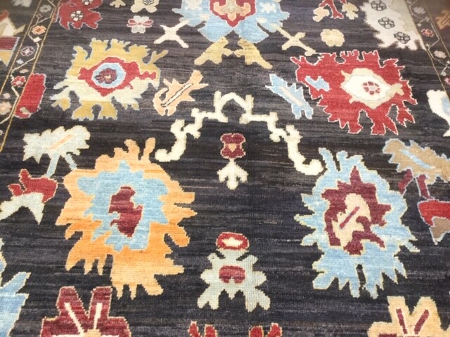 Decorative large pallmette Turkish Ushak Rug-4679 gallery