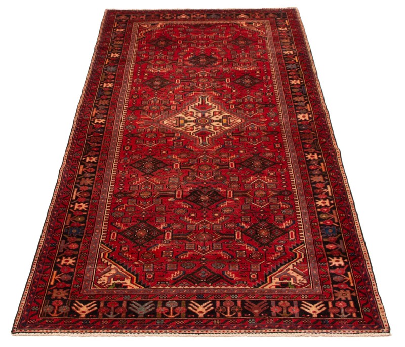 Vintage Hand-Knotted Area Rug 4'8" x 9'7" Traditional Oriental Wool Carpet gallery