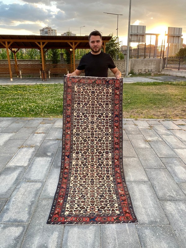 3x6 Vintage Persian Rug , Traditional Rug , Antique Rug , Wool Handmade Rug gallery