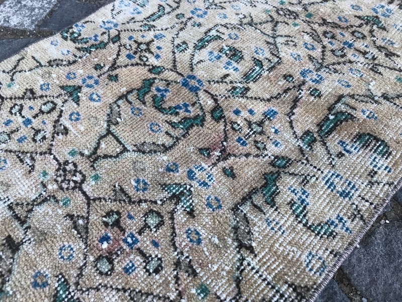 Home Decor Rug, Turkish Vintage Rug, Handmade Wool Rug, Bohemian Rug, 1,8x6,8ft gallery
