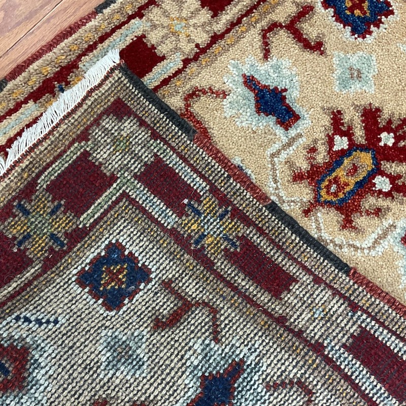 Handmade Indo Kazak Wool Rug 2' X 3' gallery