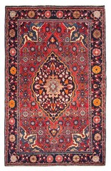 Vintage Traditional Hand-Knotted Area Rug 4’2″ x 6’8″ Oriental Wool Carpet
