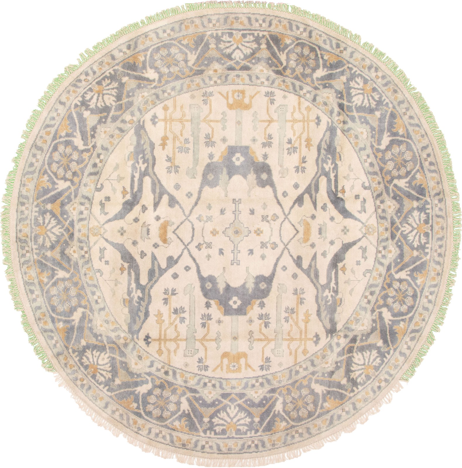 Vintage 9'10" x 9'10" Traditional Hand Knotted Vegetable Dye Wool Area Rug gallery