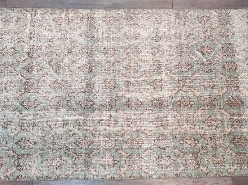 Blue & Beige Colors Turkish Rug, Natural Wool Rug, Bedding Rug, Area Rug gallery