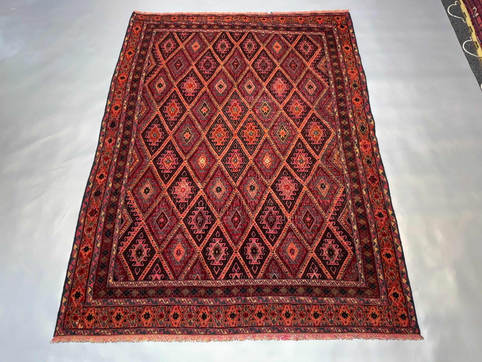 4x6 ft Afghan Handmade Antique Mushwani Rug Muted Geometric Persian Area Carpet gallery