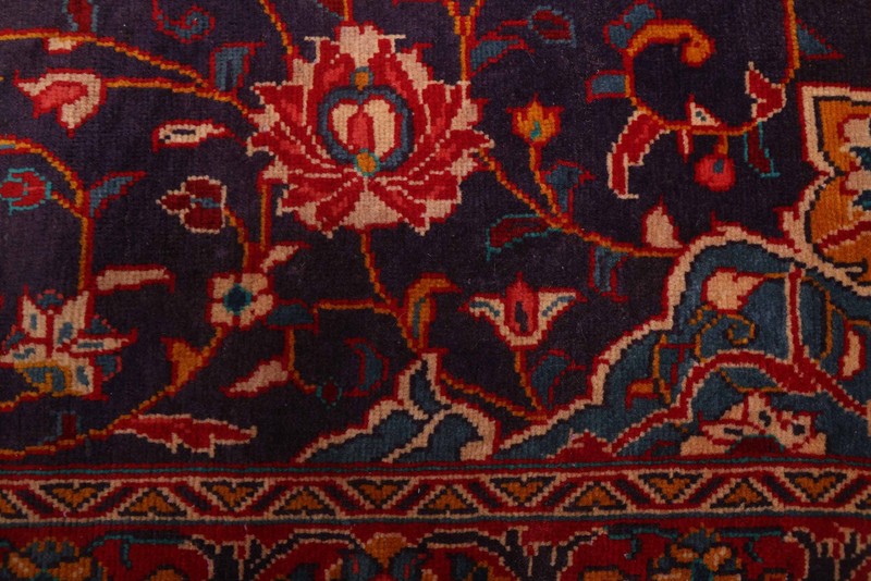 3'5" x 10'9" Vintage Hand-knotted Runner Rug Traditional Oriental Wool Carpet gallery