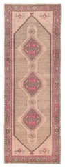 3’8″ x 10’3″ Vintage Hand-knotted Runner Rug Traditional Oriental Wool Carpet
