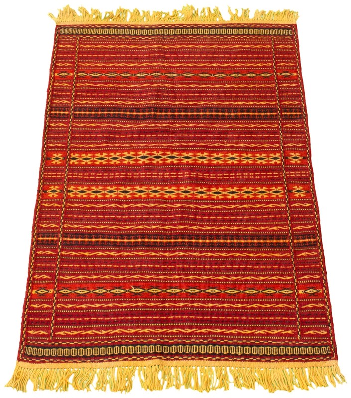 Vintage 3'2" x 5'0" Traditional Wool Hand Woven Oriental Area Rug gallery