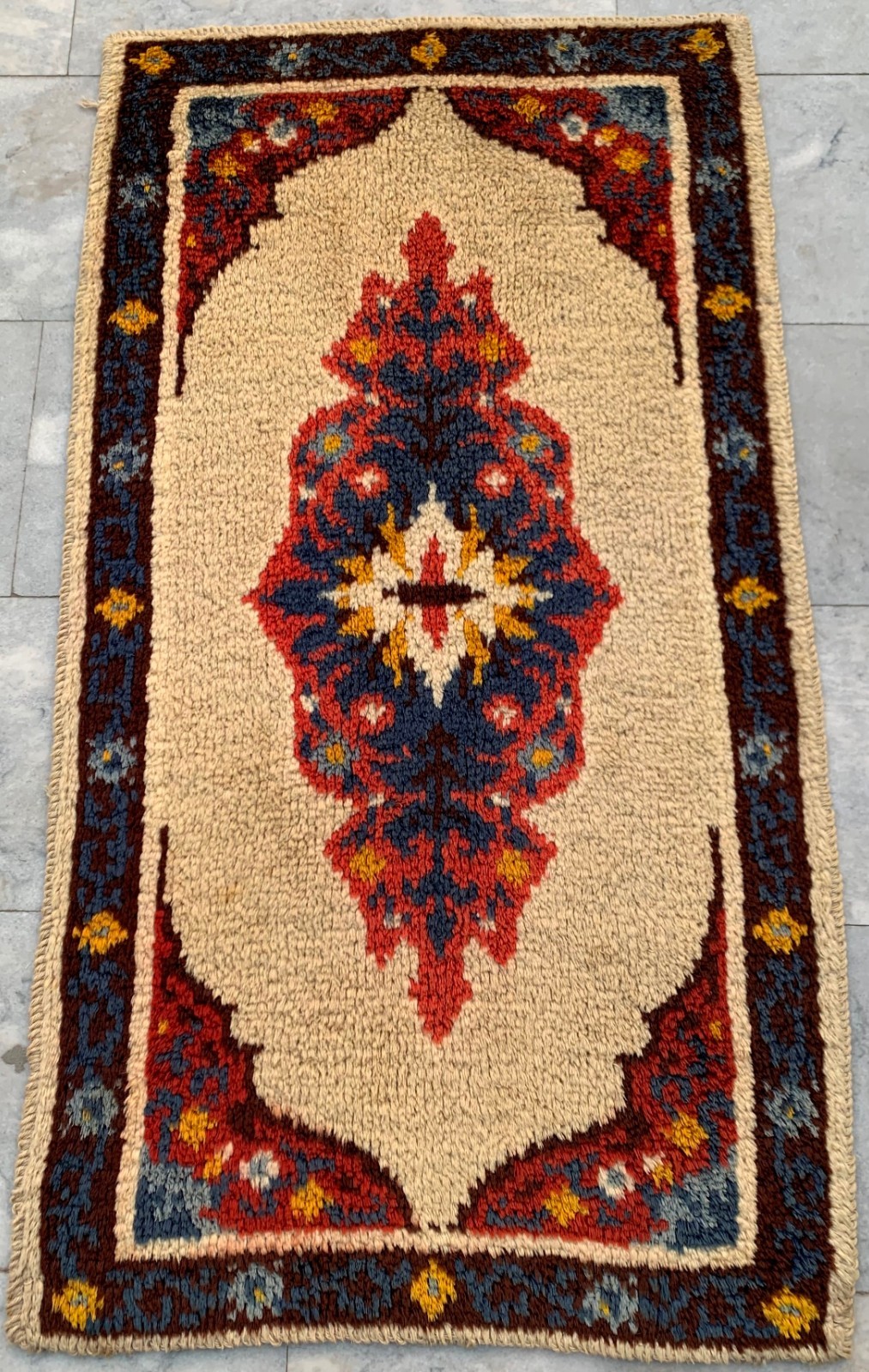 Vintage Mid-Century Scandinavian: Long-Pile Rya Shags, Traditional Rug (2x4 ft.) gallery