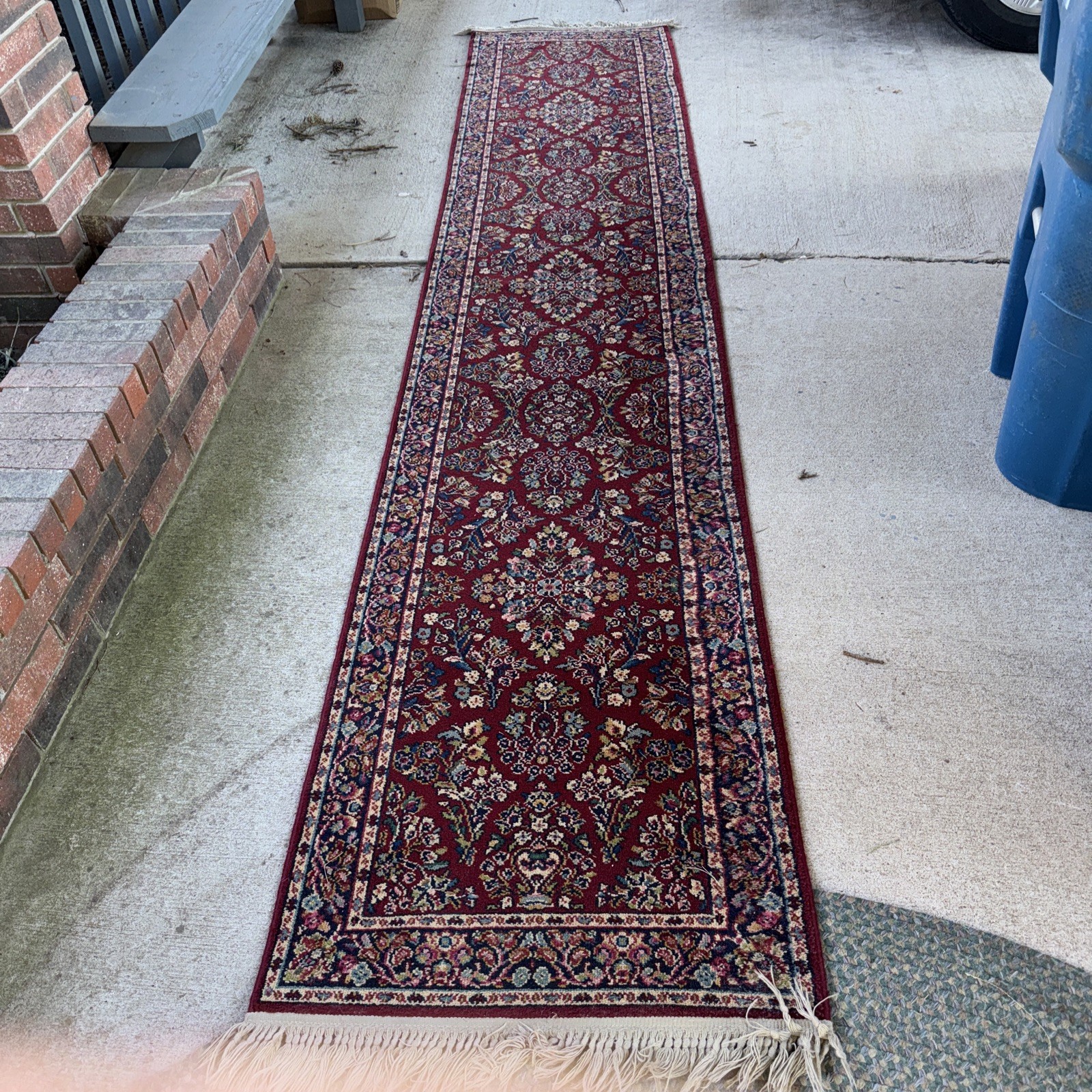 Karastan Runner Red Sarouk 700-785 Multicolor Panel Wool Karastan 717 2'6" x 12' gallery