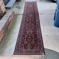 Karastan Runner Red Sarouk 700-785 Multicolor Panel Wool Karastan 717 2’6″ x 12′