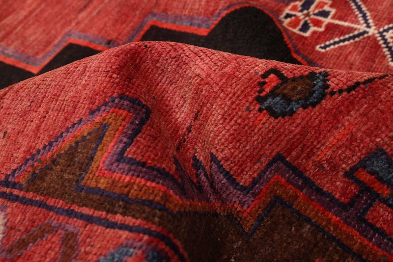 Vintage 4'5" x 8'6" Traditional Hand Knotted Vegetable Dye Wool Area Rug gallery