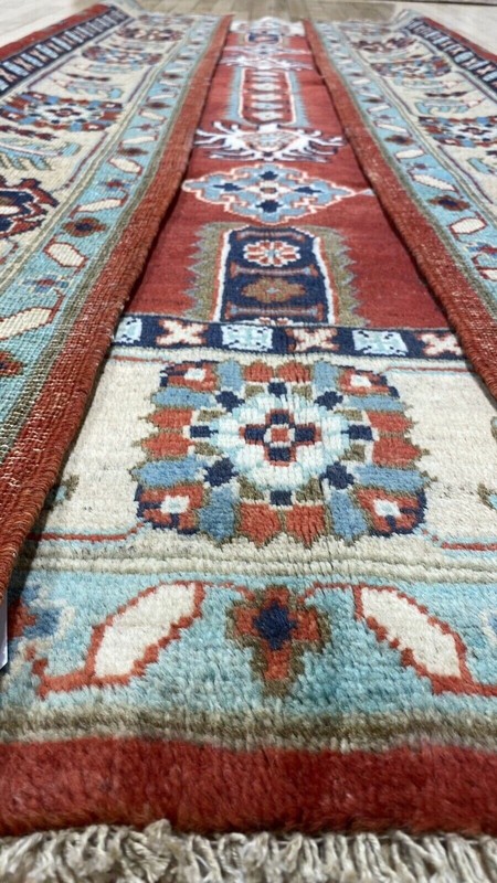 Masterpiece Vintage 1990s Natural Dye Wool Pile Legendary Oushak Rug 5’x7’ gallery
