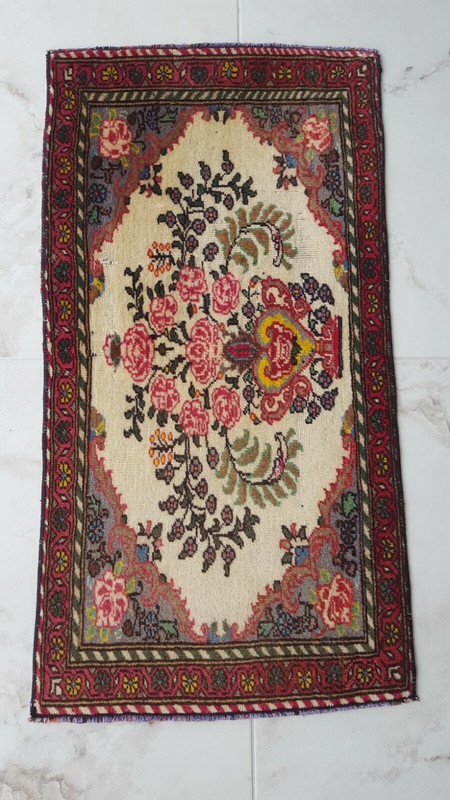 Antique Prayer Rug Caucasıan Royal Rug 2x3 P ersian Rug Oryantal Rug Hand RUG f gallery