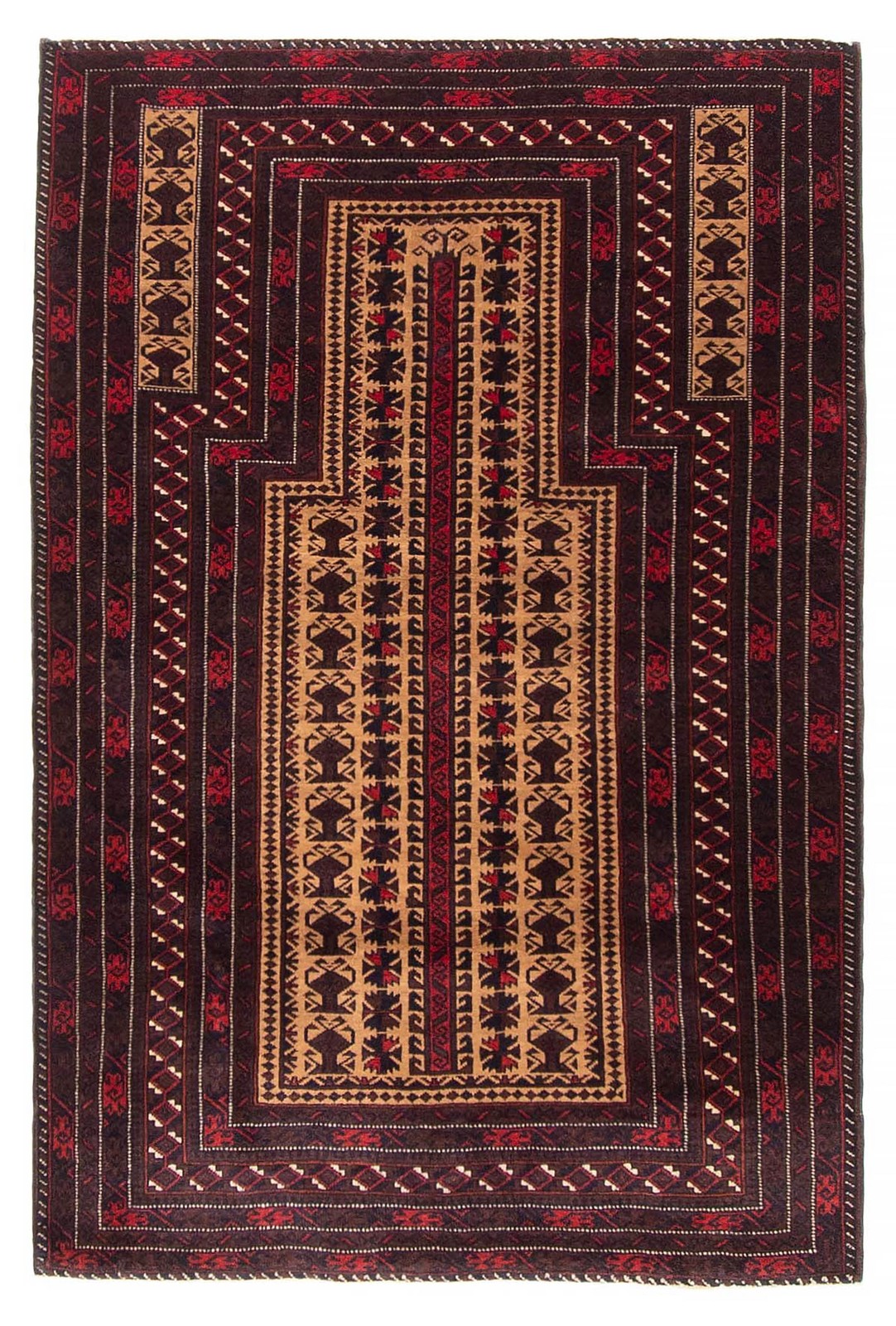 Vintage 2'11" x 4'7" Traditional Hand Knotted Vegetable Dye Wool Area Rug gallery